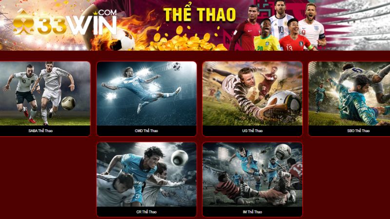 Danh mục thể thao tại 33WIN